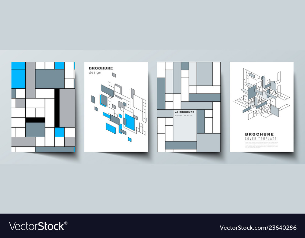 Layout of a4 format modern cover Royalty Free Vector Image