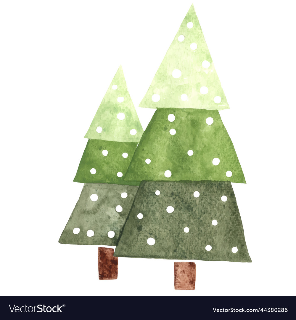 Oak leaves and wild berry christmas tree Vector Image