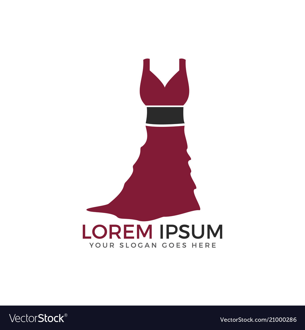 Woman Fashion Logo Design Royalty Free Vector Image