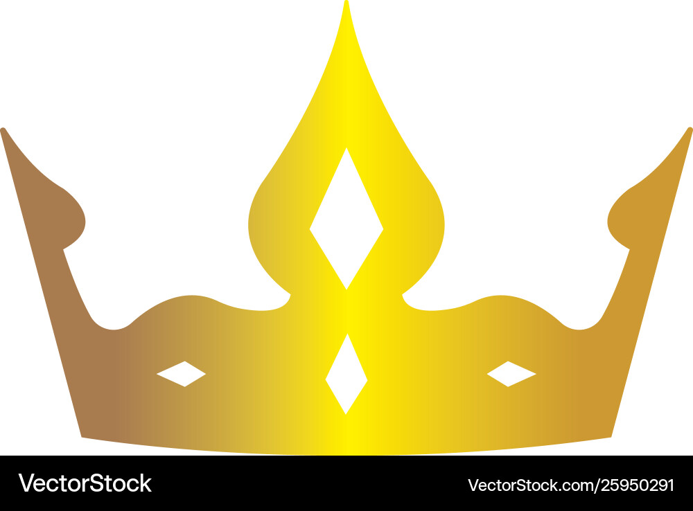 Crown logo icon Royalty Free Vector Image - VectorStock