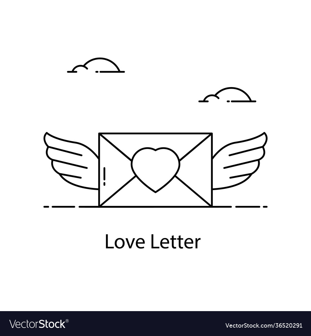 Love letter Royalty Free Vector Image - VectorStock