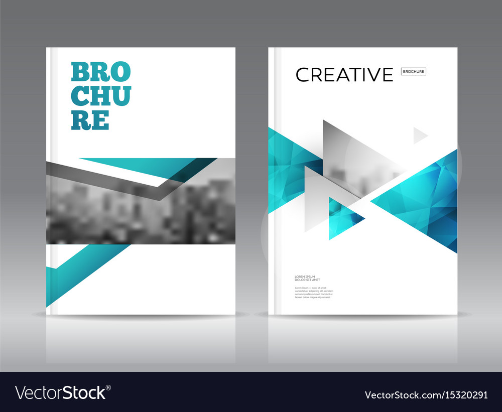 Magazine cover layout design template set Vector Image