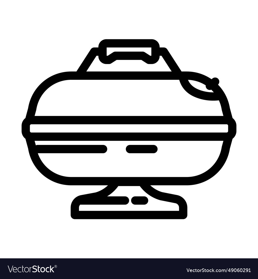 Smoker beef line icon Royalty Free Vector Image