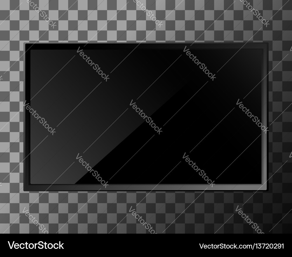 Tv blank screen Royalty Free Vector Image - VectorStock