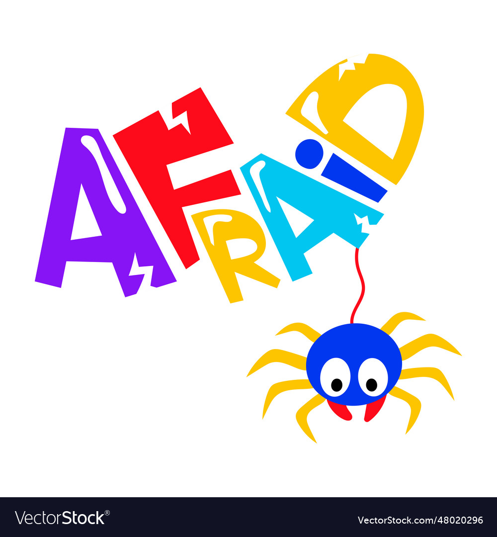 afraid-word-royalty-free-vector-image-vectorstock