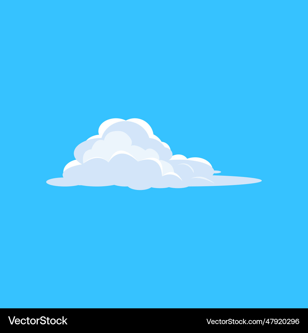 Blue sky with white cloud Royalty Free Vector Image