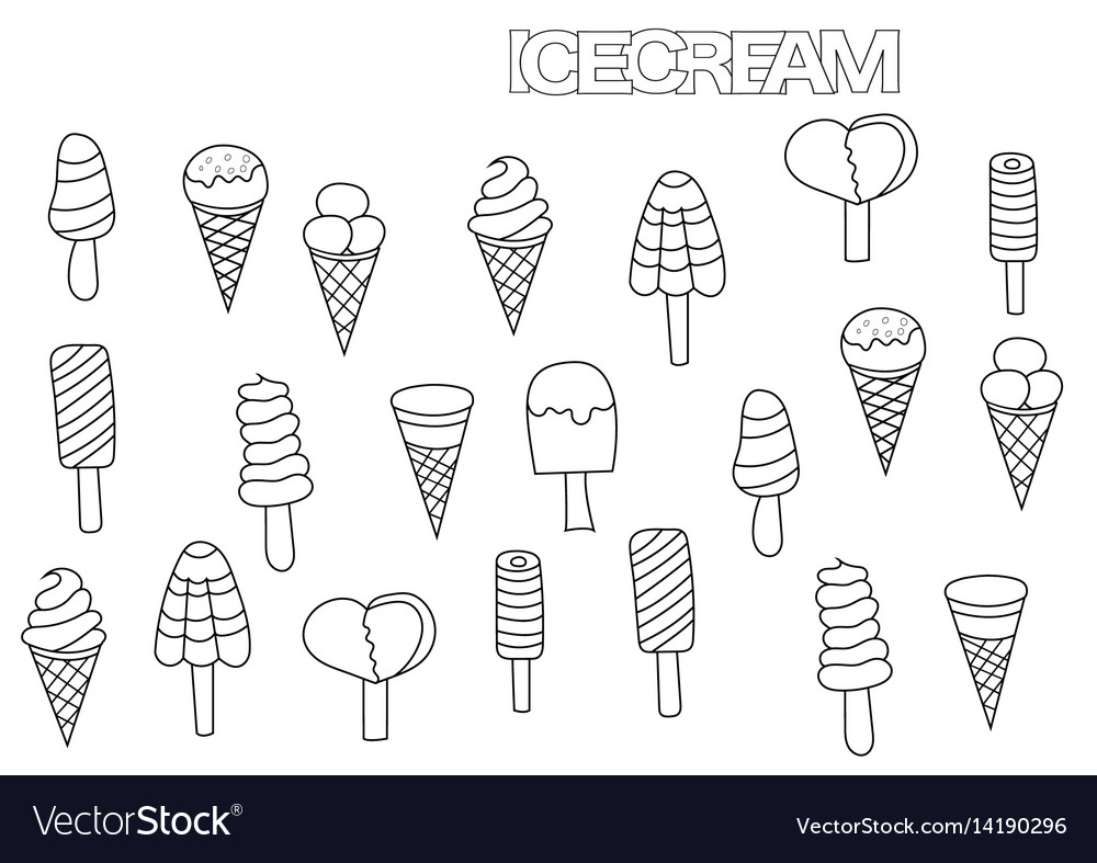 ice cream coloring pages