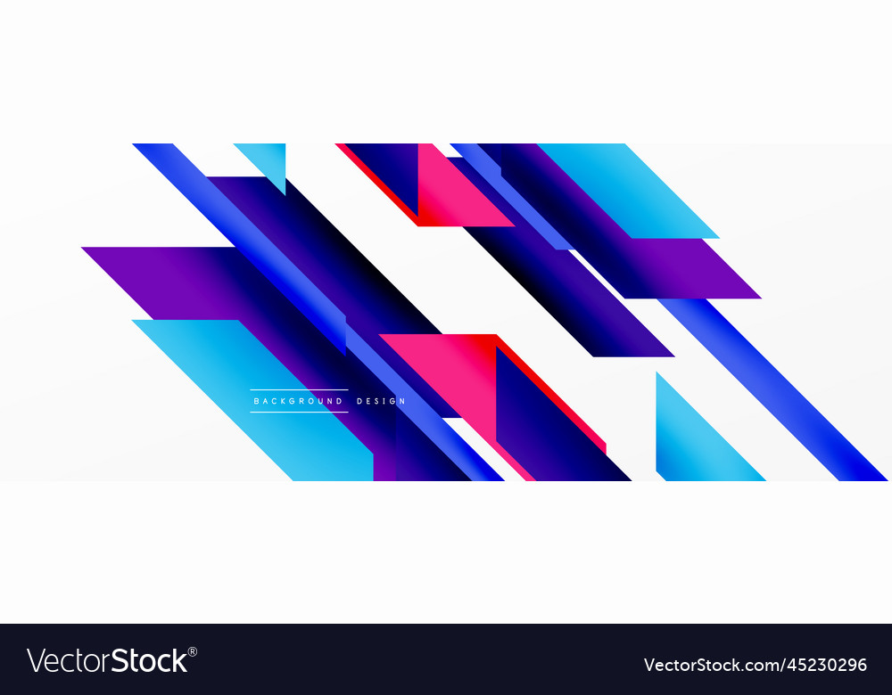 Minimal geometric abstract background dynamic 3d Vector Image