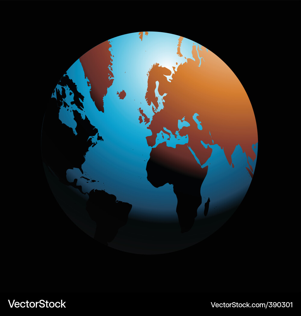 Globe background Royalty Free Vector Image - VectorStock