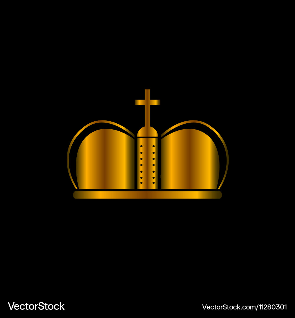 Isolated crown Royalty Free Vector Image - VectorStock