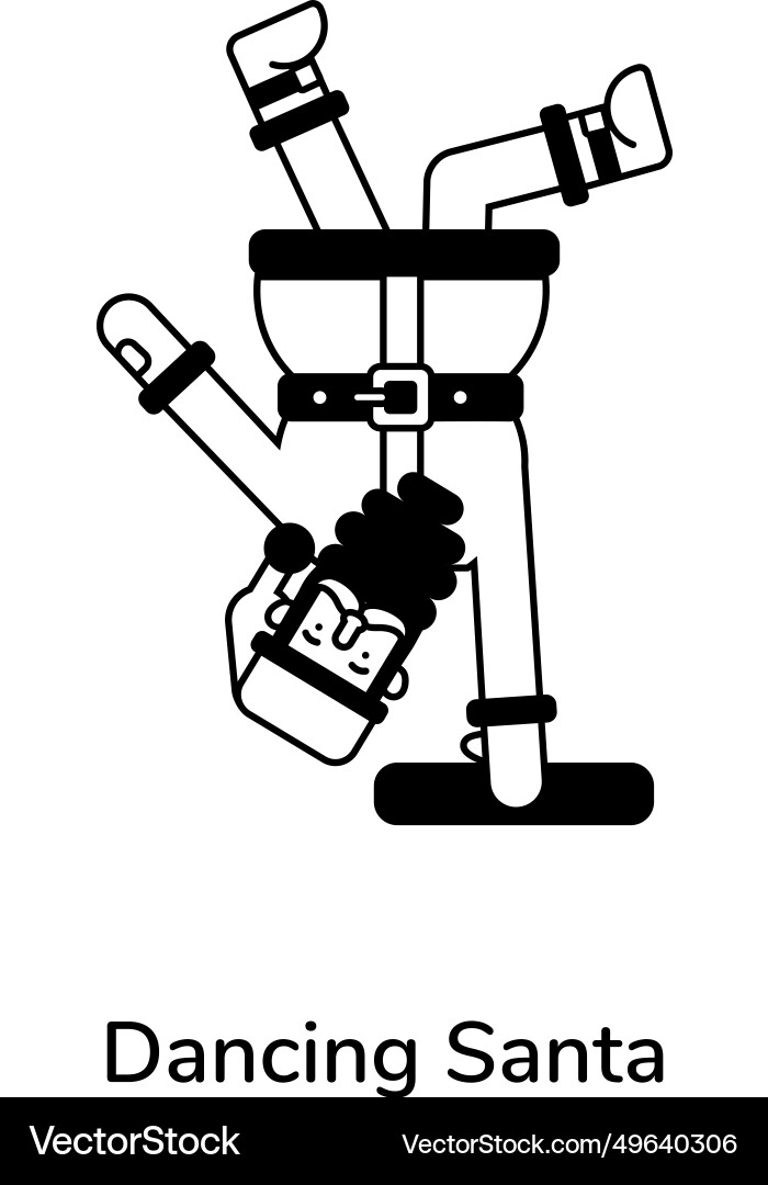 Dancing santa Royalty Free Vector Image - VectorStock