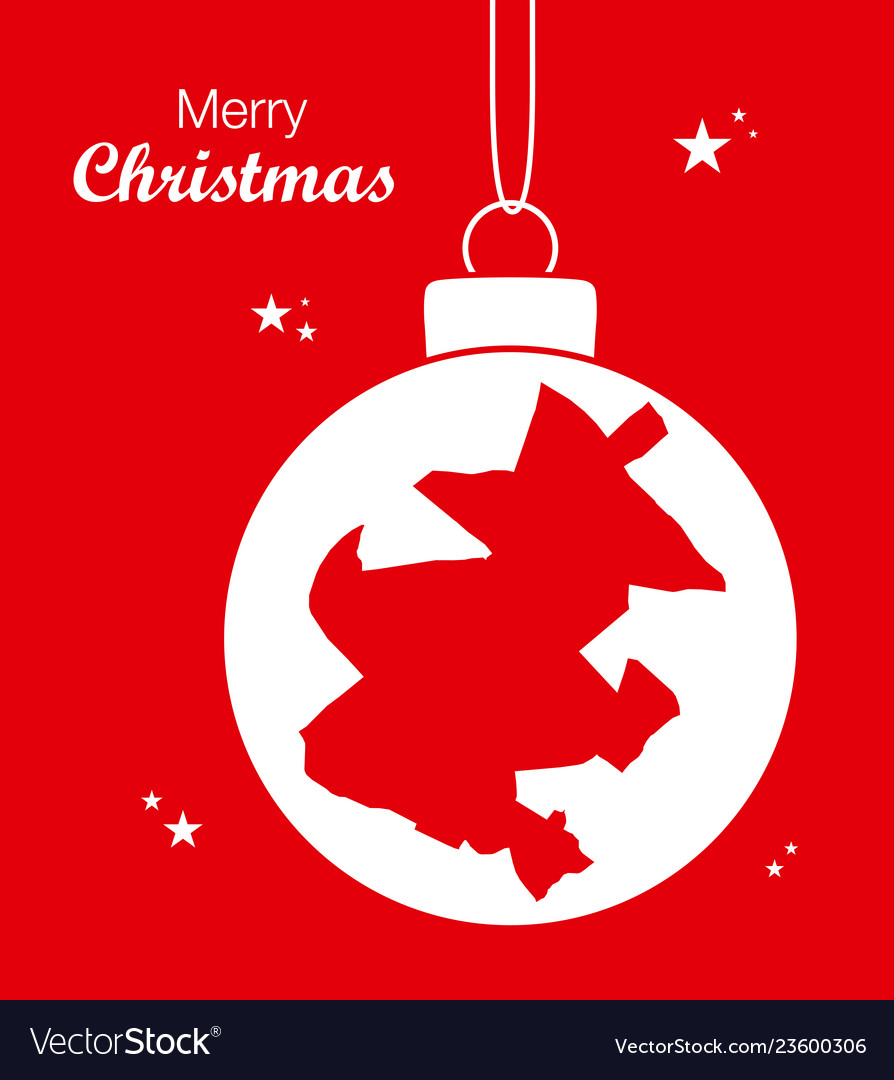 Merry christmas theme with map Royalty Free Vector Image