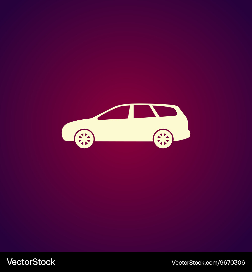 Wagon car icon concept for design Royalty Free Vector Image