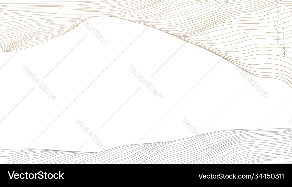 Abstract landscape background with line element Vector Image