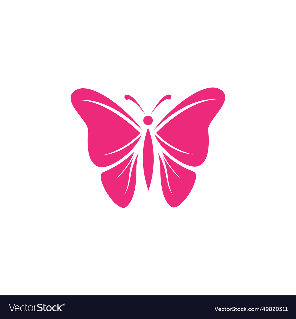 Beauty butterfly icon logo design Royalty Free Vector Image