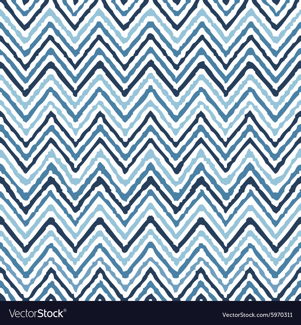 Hand drawing zigzag geometrical ethnic pattern Vector Image