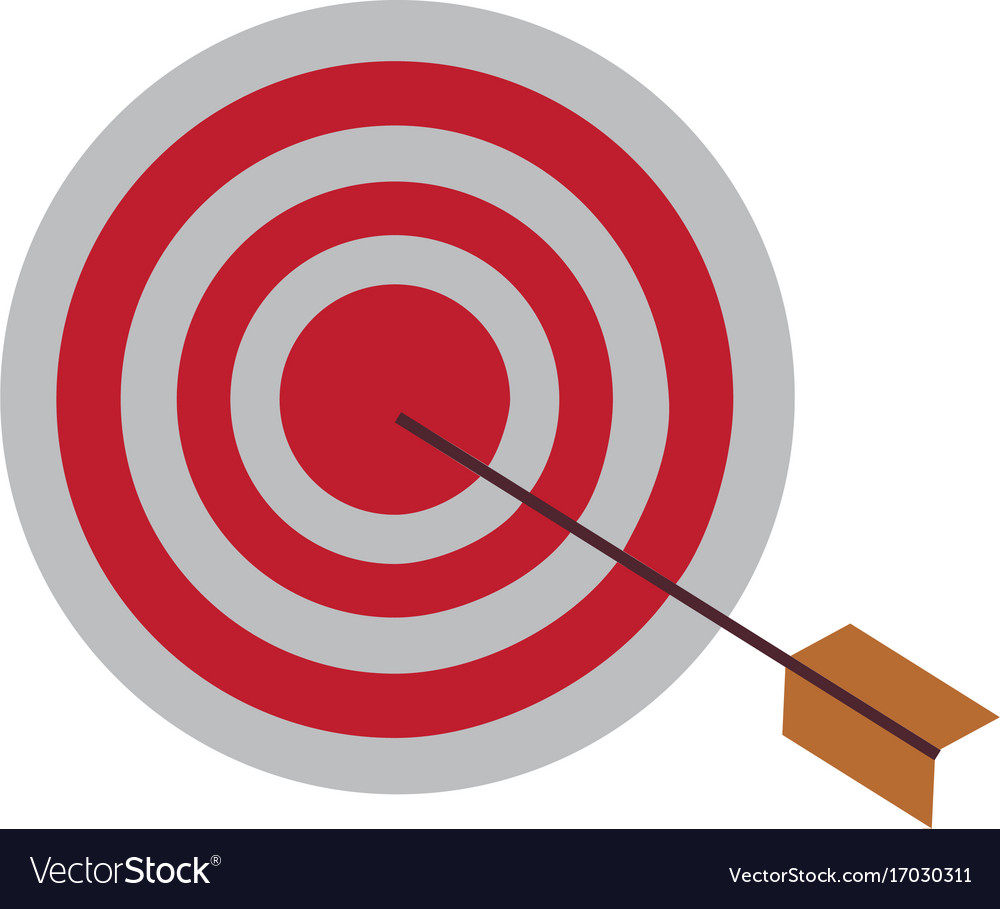 Target market consumer bullseye or goal Royalty Free Vector