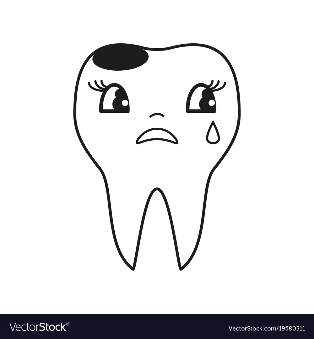 Teeth cry icon Royalty Free Vector Image - VectorStock