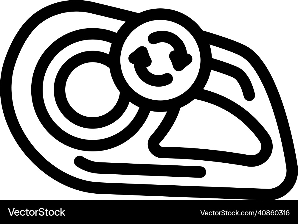 Headlight replacement line icon Royalty Free Vector Image