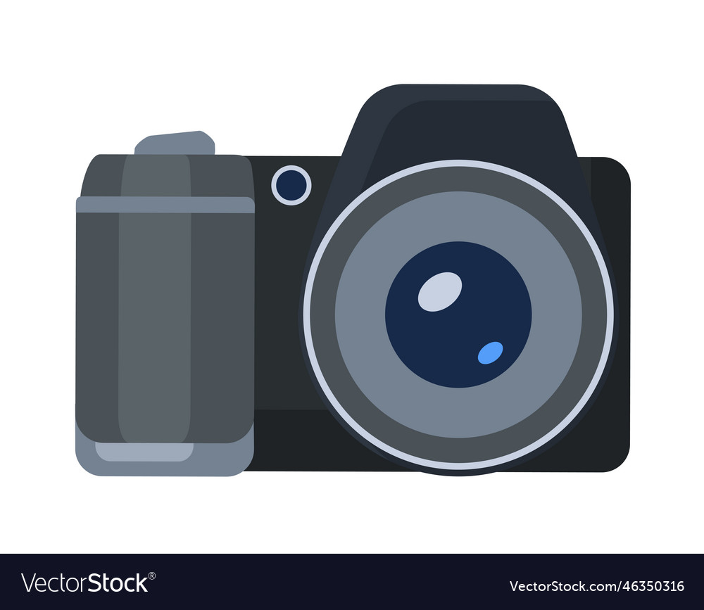 Tourist Photo Camera Royalty Free Vector Image