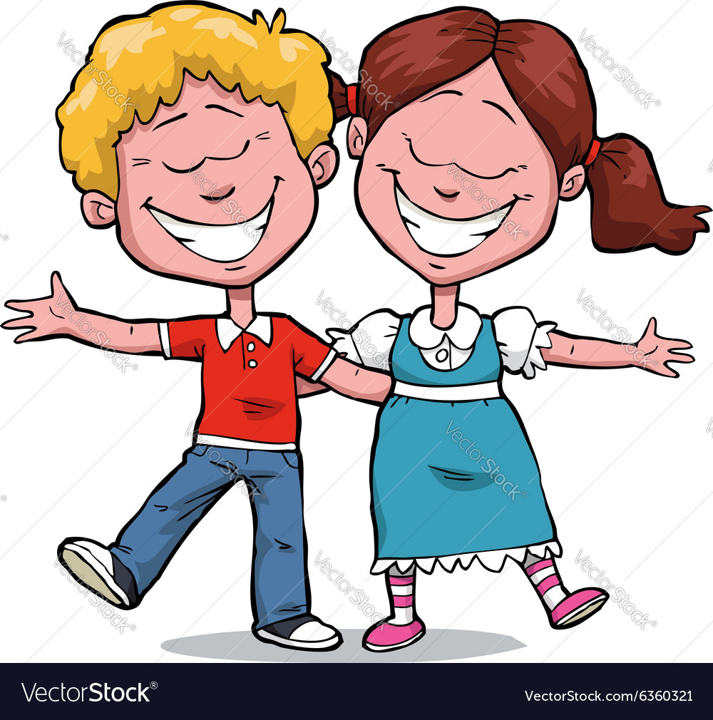 Happy children Royalty Free Vector Image - VectorStock