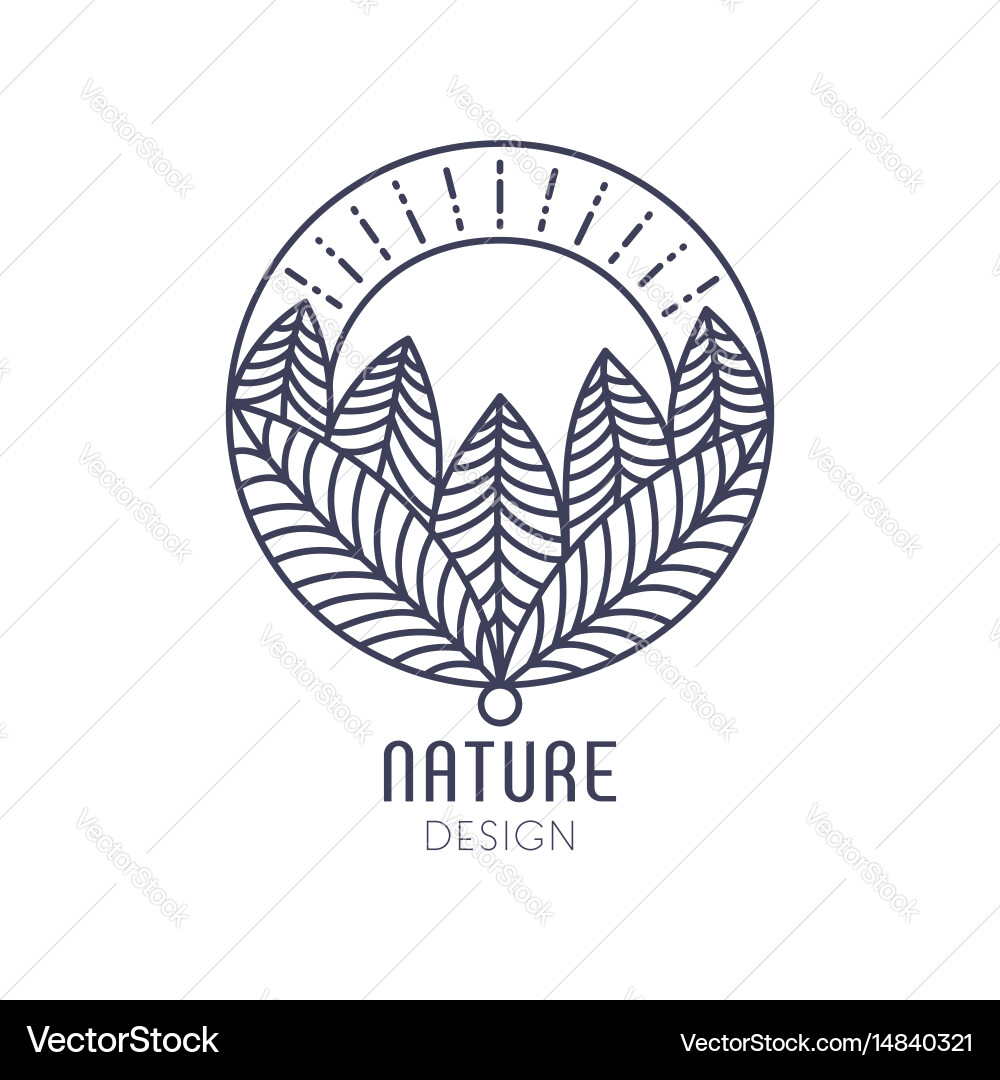 Logo nature Royalty Free Vector Image - VectorStock