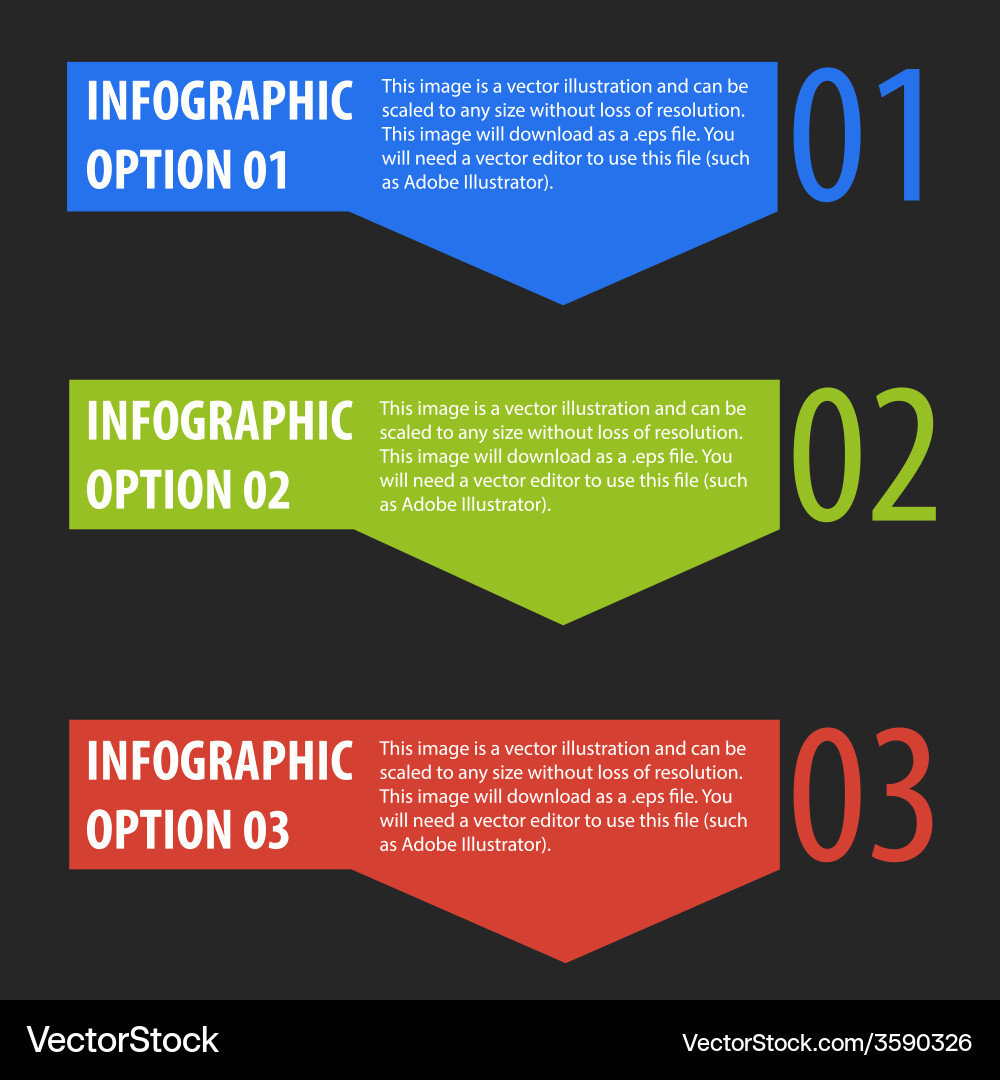 Abstract Modern Infographics Options Banner Vector Image