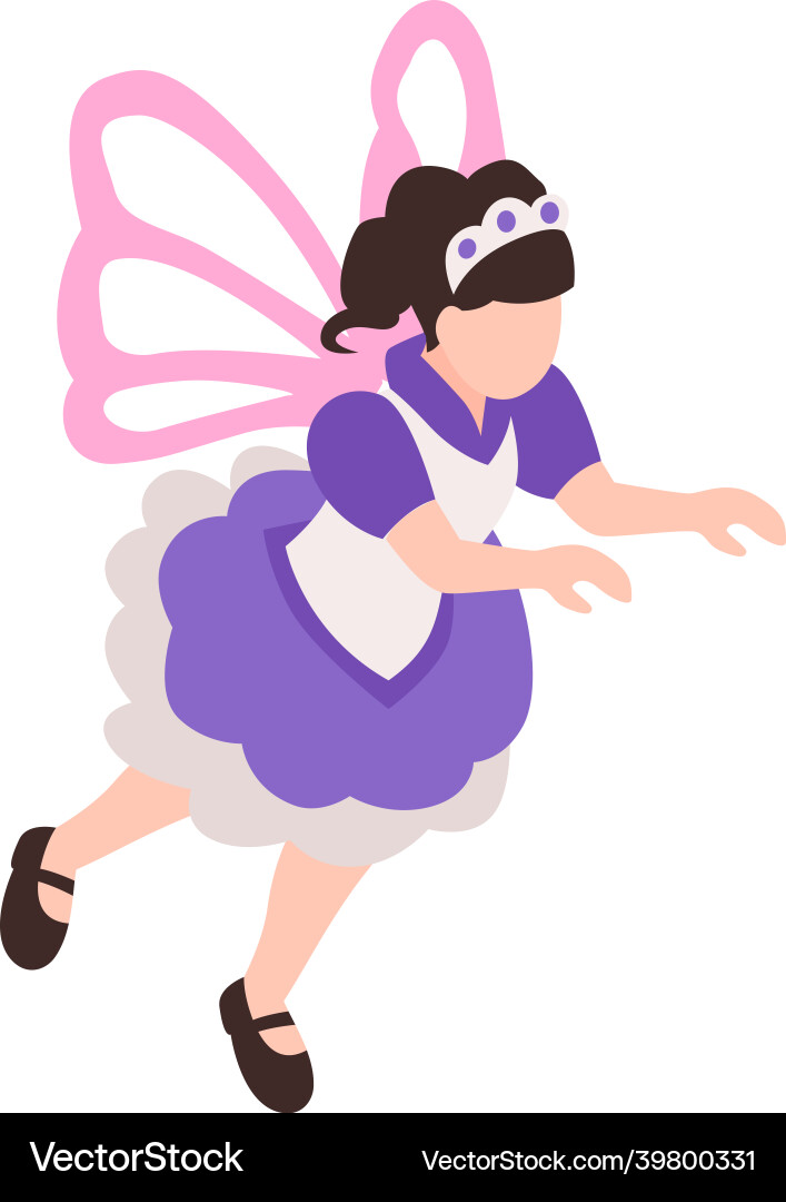 Fairy isometric icon Royalty Free Vector Image