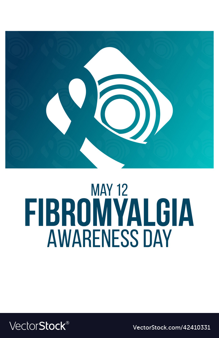 Fibromyalgia awareness day may 12 Royalty Free Vector Image