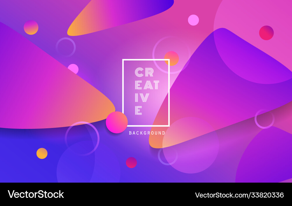 Abstract geometric background fluid shape Vector Image