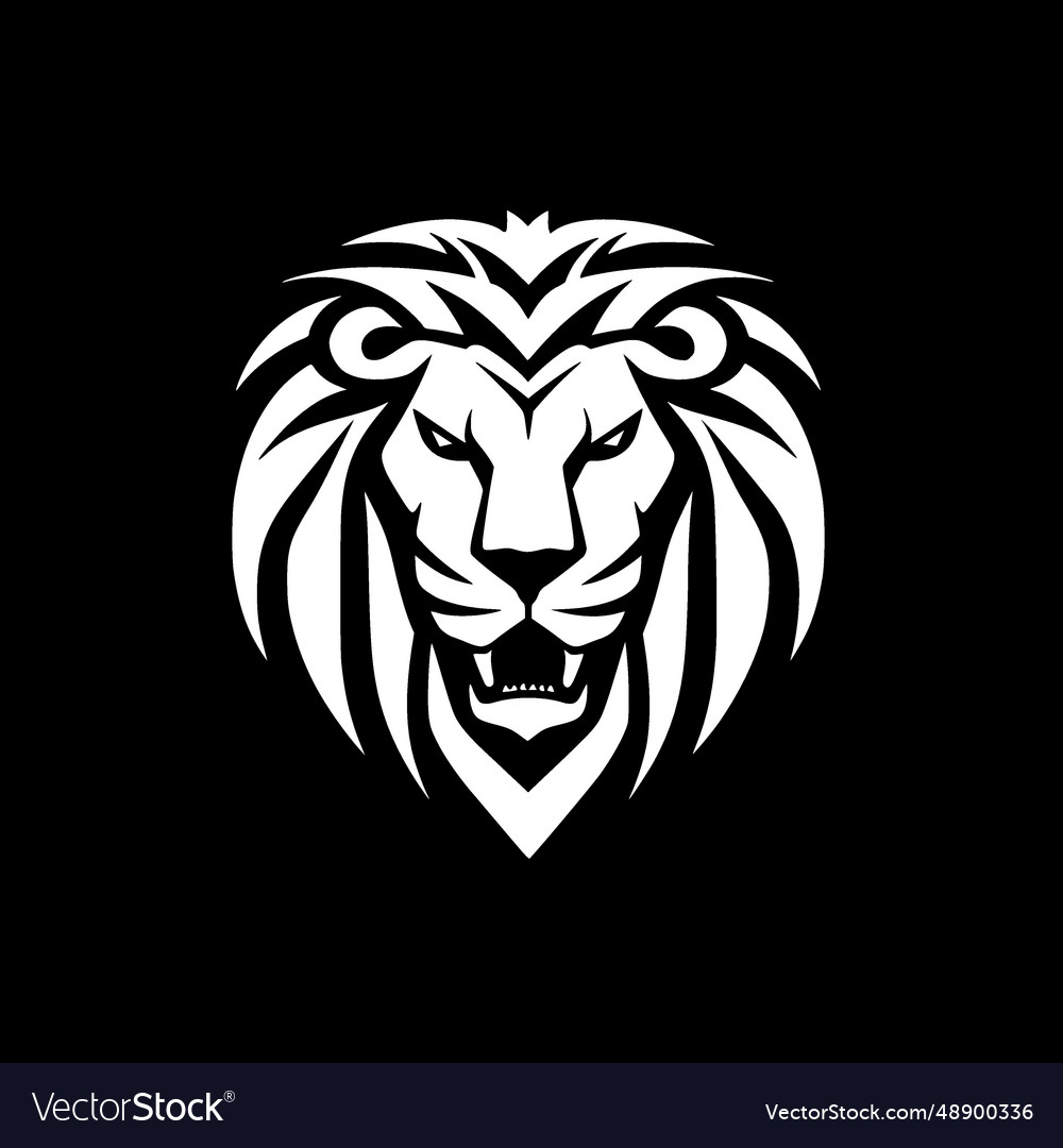 Lion - black and white isolated icon Royalty Free Vector