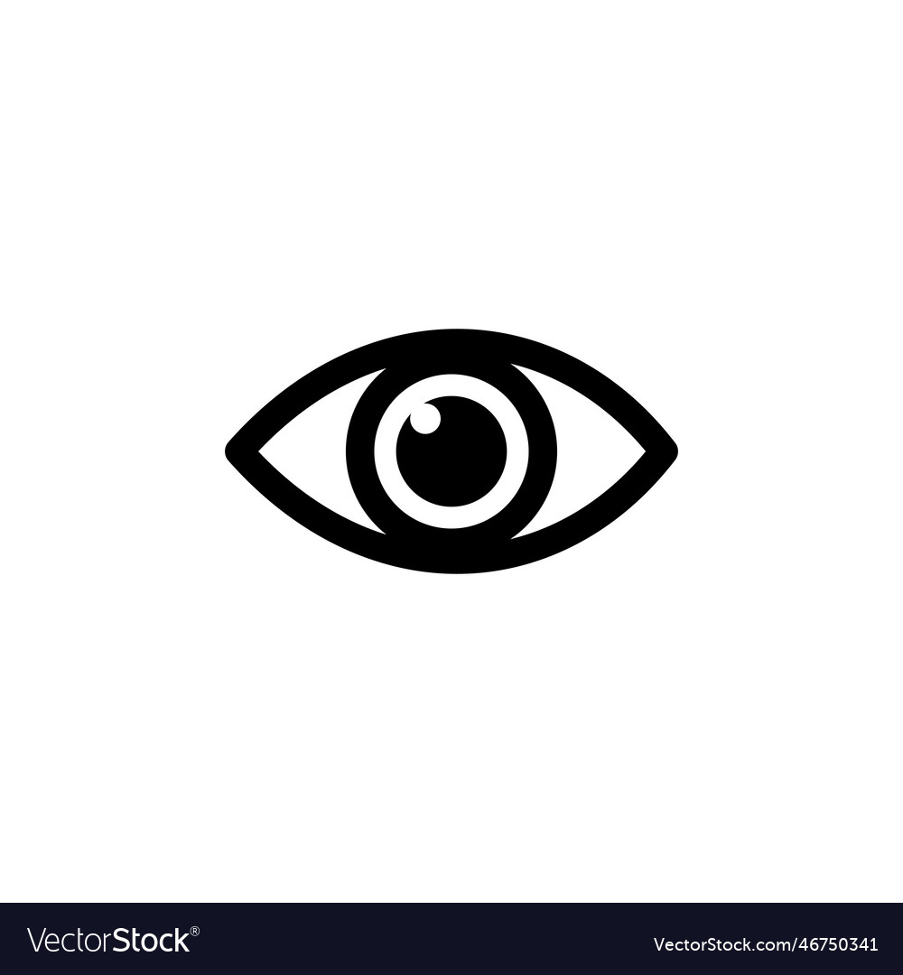 Eye icon icon look and vision icon Royalty Free Vector Image