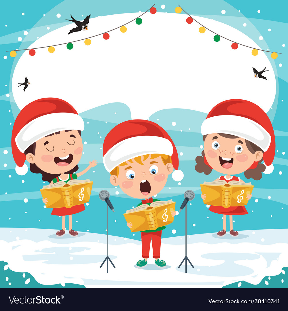 Kids performing music Royalty Free Vector Image