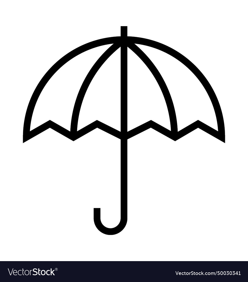 Umbrella icon Royalty Free Vector Image - VectorStock