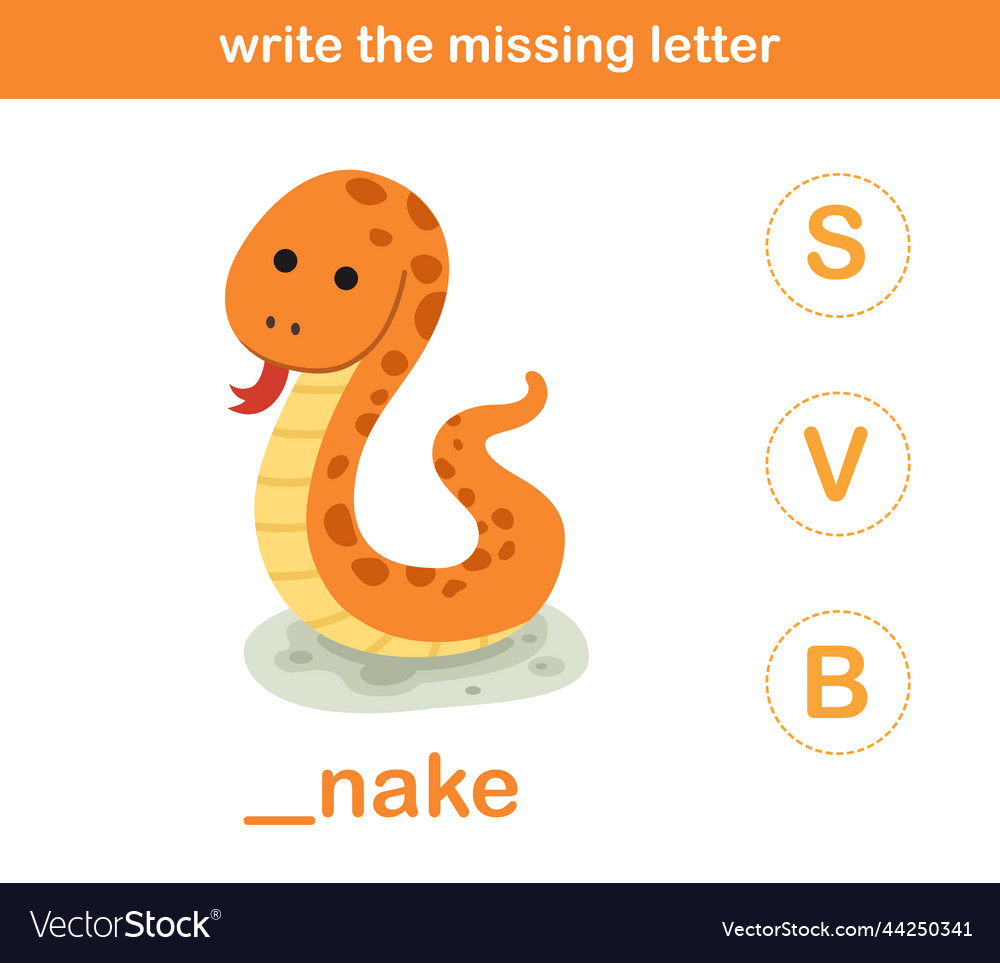 Write The Missing Letter Royalty Free Vector Image write-the-missing-letter-royalty-free-vector-image