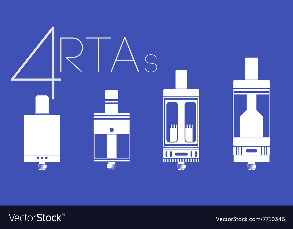 4 rtas set Lizenzfreies Vektorbild - VectorStock