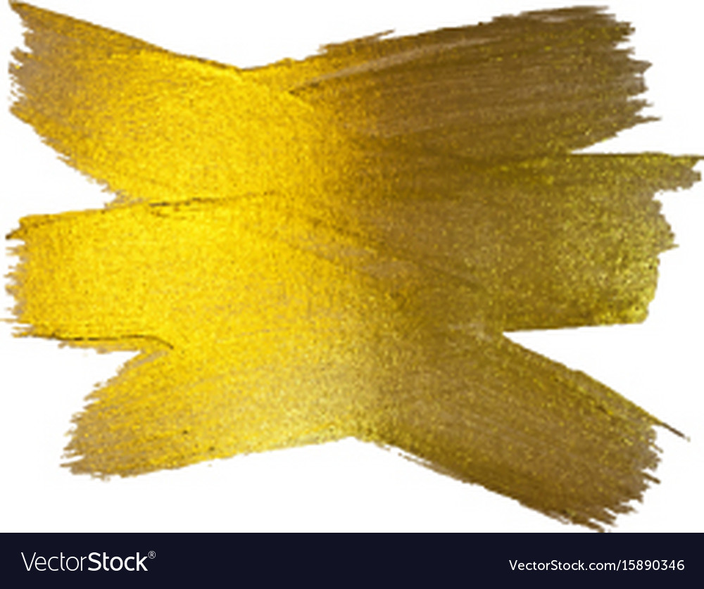 Gold foil watercolor texture Royalty Free Vector Image