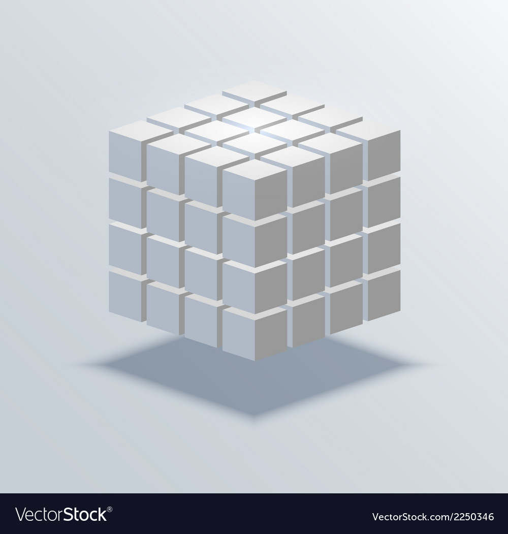 Modern cube business background Royalty Free Vector Image