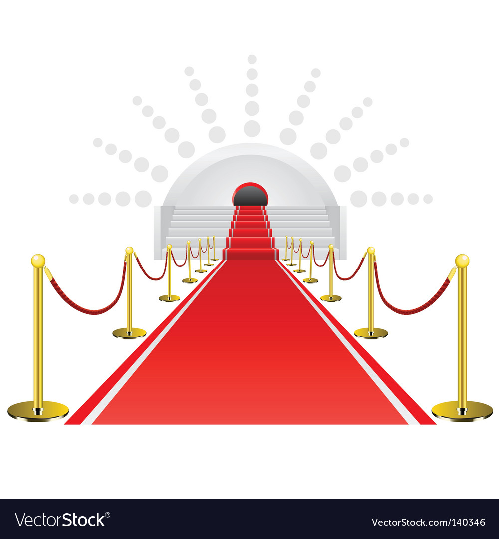 Red carpet Royalty Free Vector Image - VectorStock