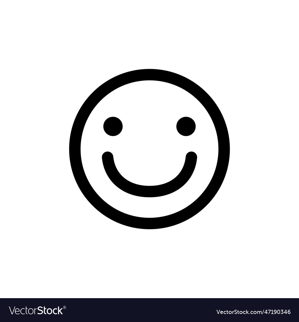 Smile icon emoticon icon feedback Royalty Free Vector Image