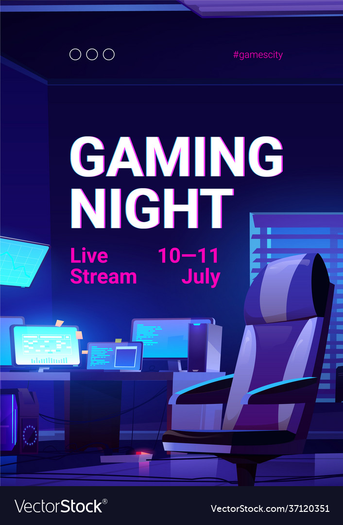 video game night flyer