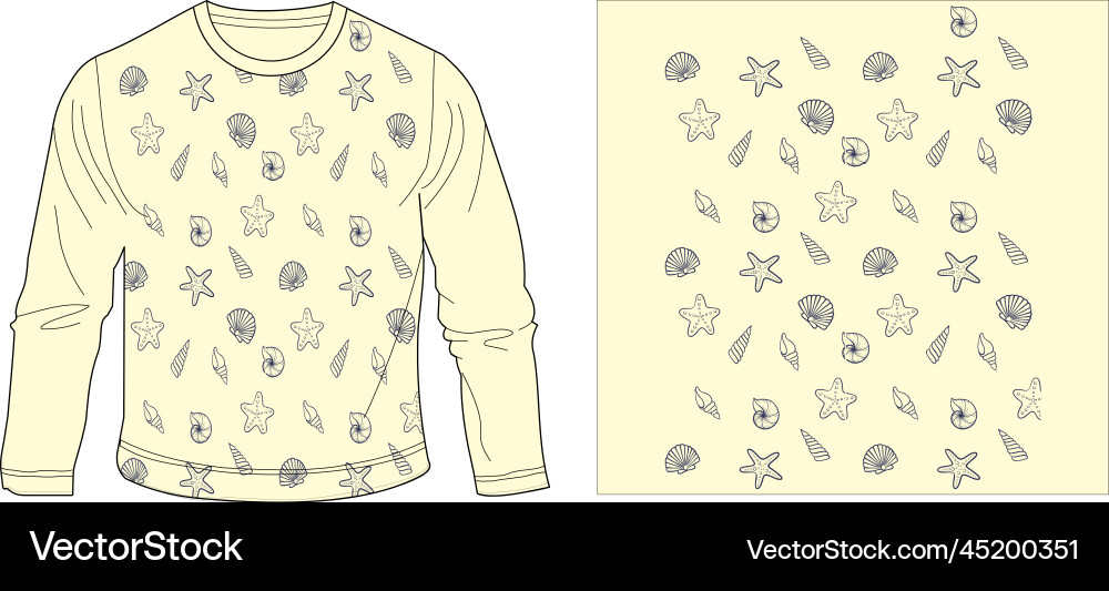 Shell Suit Vector Sea shells Royalty Free Vector Image - VectorStock