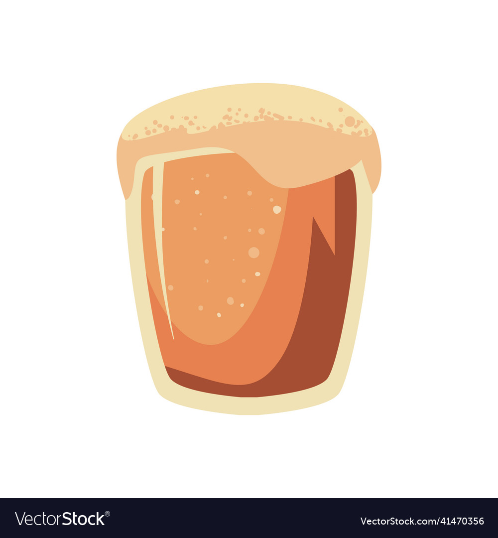 Clear beer glass Royalty Free Vector Image - VectorStock