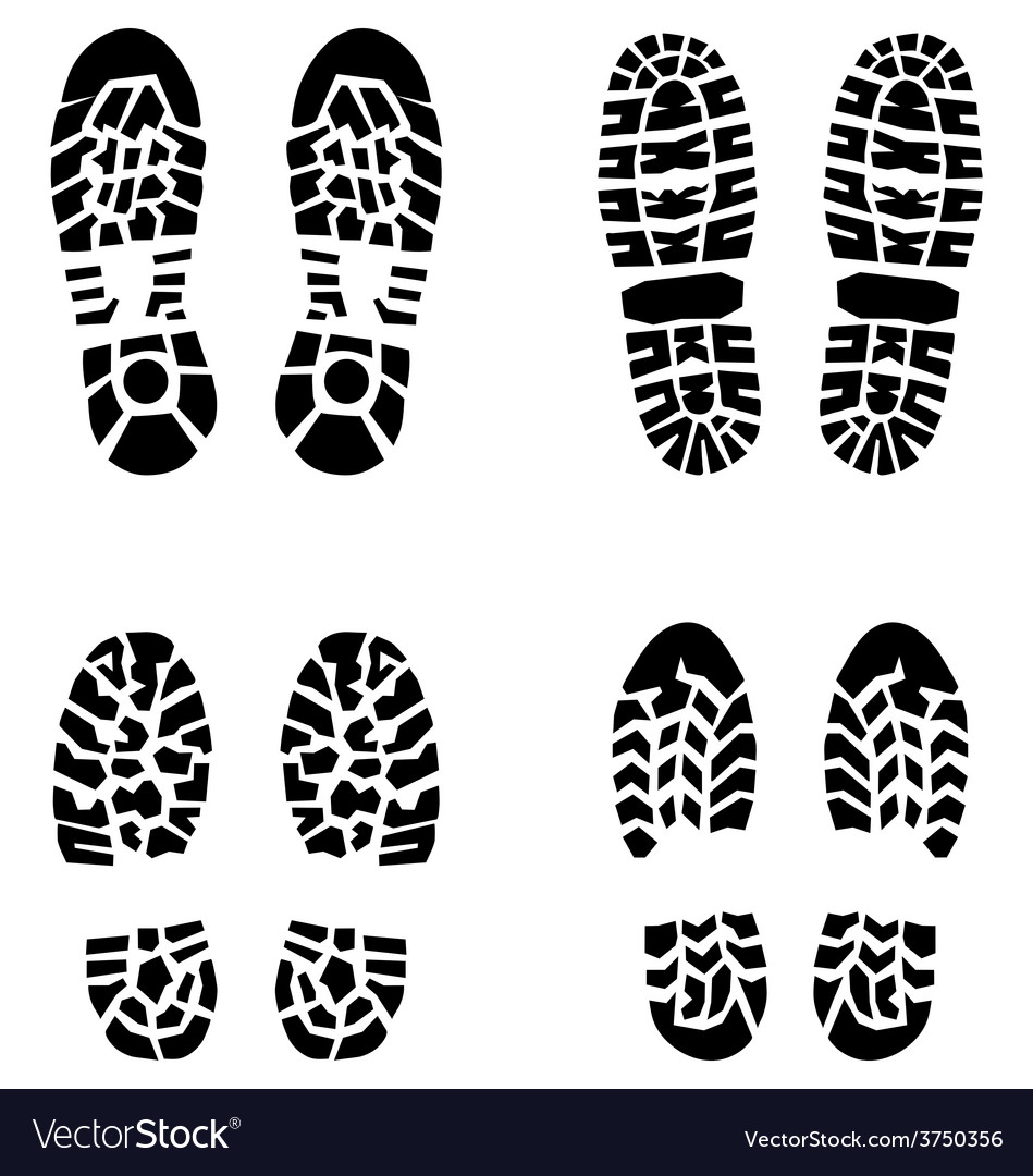 Prints Shoes Royalty Free Vector Image - Vectorstock