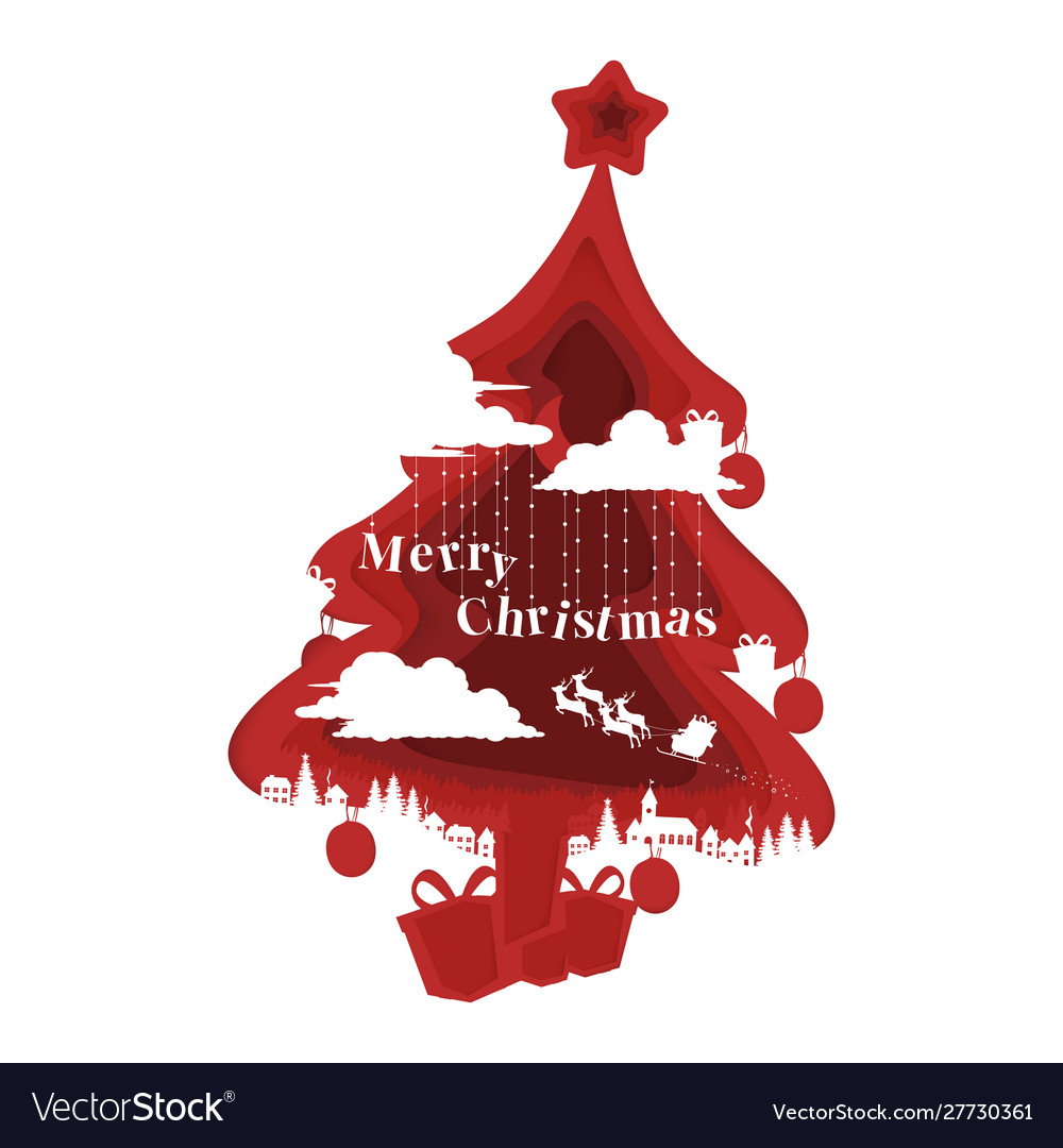 79 - christmas tree background Royalty Free Vector Image