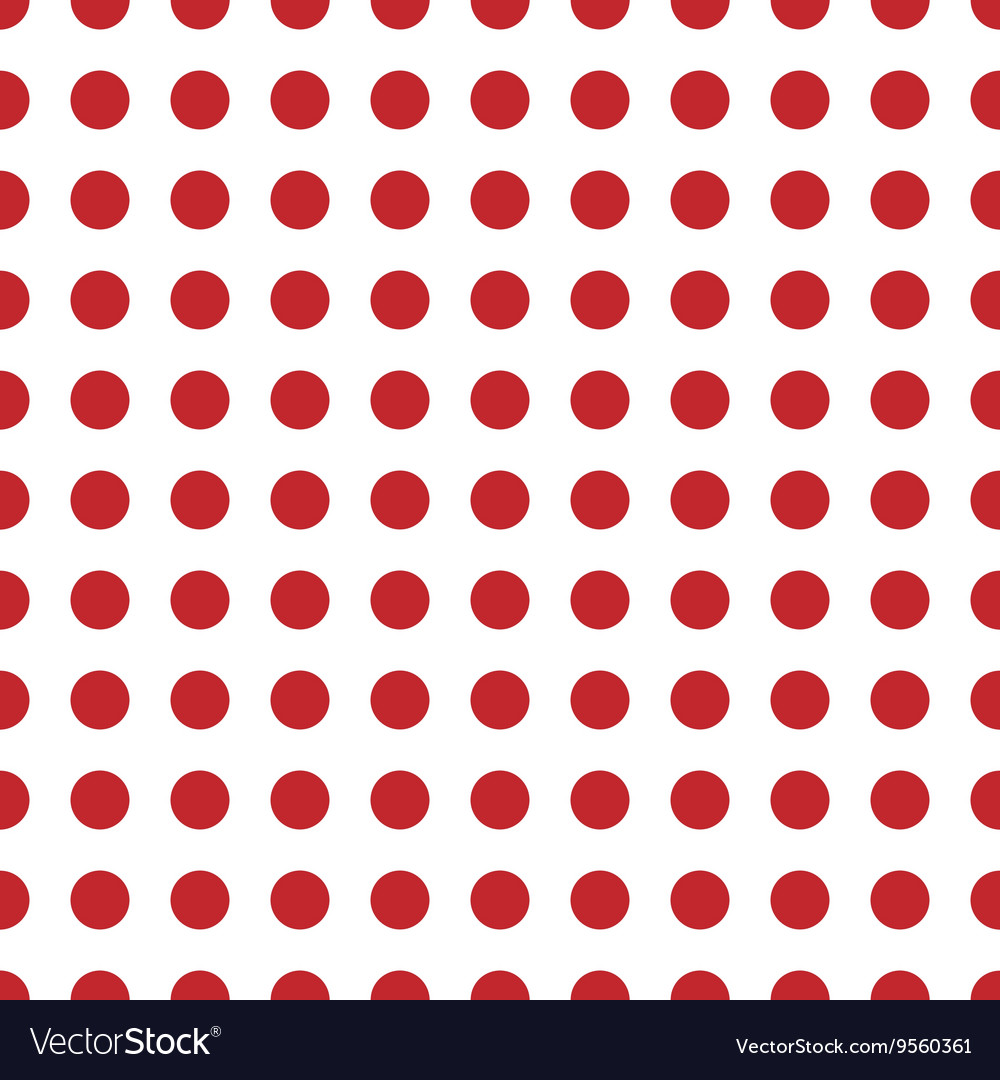 Circle red seamless pattern Royalty Free Vector Image