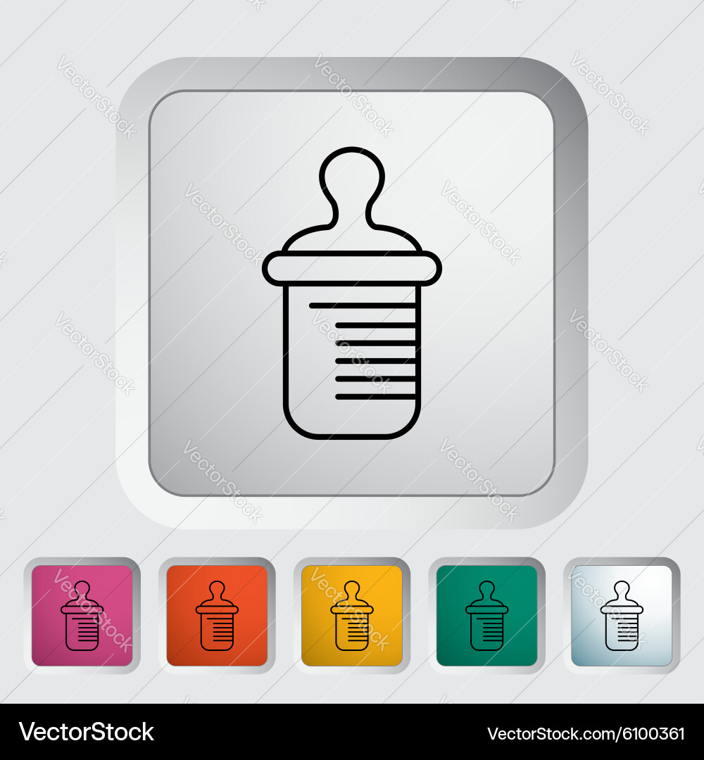 Feeding bottle Royalty Free Vector Image - VectorStock
