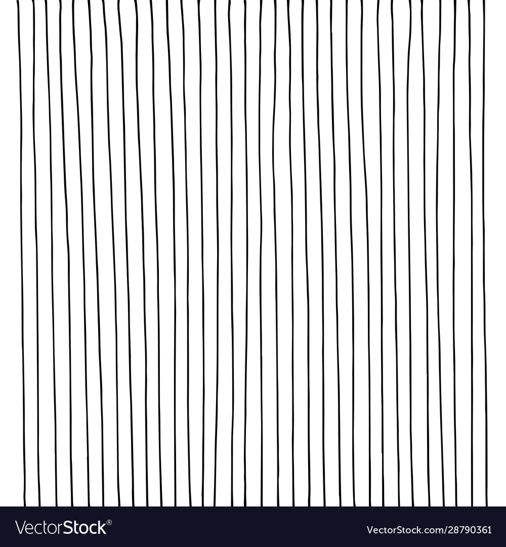 Hand drawn vertical parallel thin black lines Vector Image