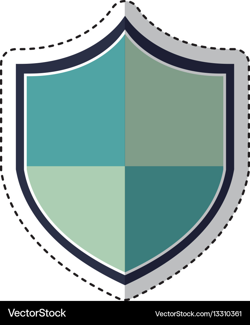 Shield security isolated icon Royalty Free Vector Image
