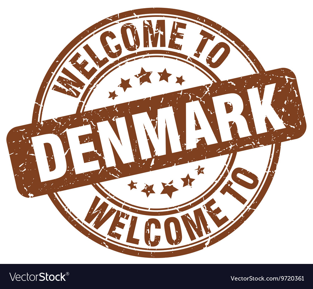 Welcome to denmark Royalty Free Vector Image - VectorStock